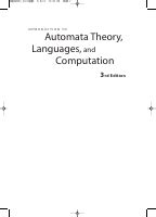 Introduction To Automata Theory Languages And Comp Dirzon