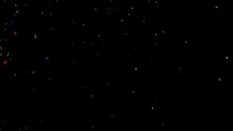 Colorful Confetti Explodes On A Black Background 27665243 Stock Video