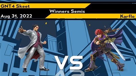 Smash Ultimate GNT4 Skeet Vs Karflo Xeno256 W Semis YouTube