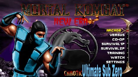 Mortal Kombat Chaotic New Era Ultimate Sub Zero Playthrough YouTube