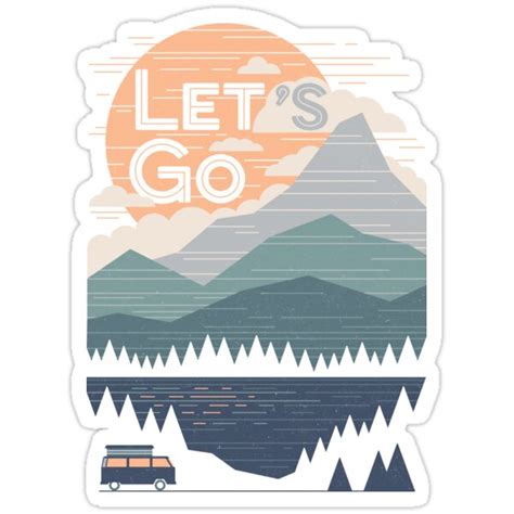 Lets Go Stickers By Thepapercrane Redbubble