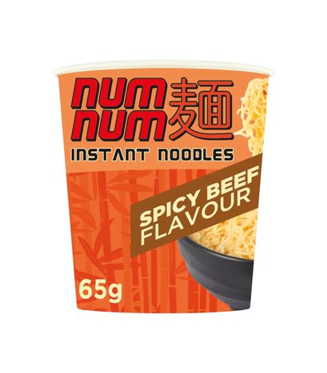 Num Num Spicy Beef Flavour Instant Cup Noodles G Global Brand Supplies