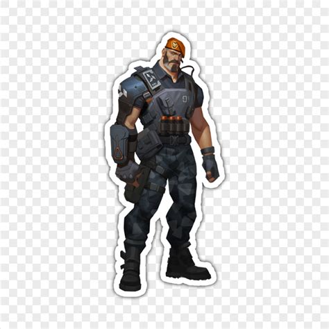 Hd Brimstone Valorant Agent Character Stickers Png Citypng