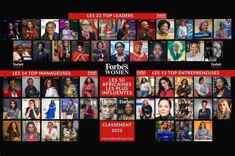 Top 50 Forbes Afrique Women 2023 Le Classement Des 50 Africaines Les