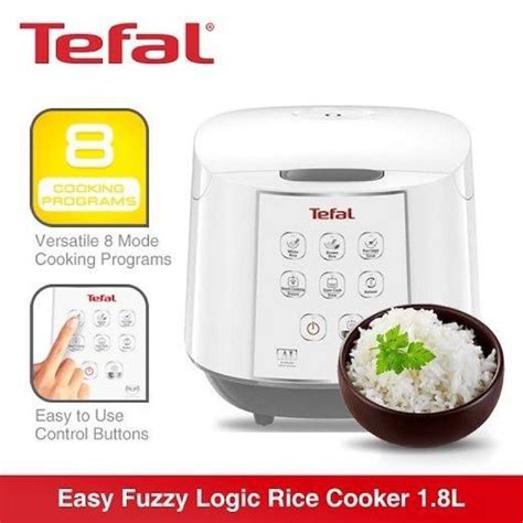 Tefal Easy Rice Fuzzy Logic Rice Cooker L Rk Cups Shopee