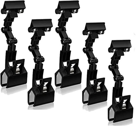 Yowpey 5pcs Adjustable Document Clip Double Sided Clip