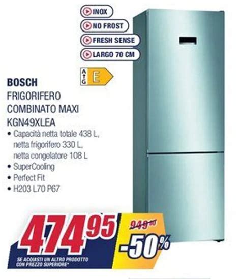 Bosch Frigorifero Combinato Maxi Kgn Xlea Offerta Di Trony