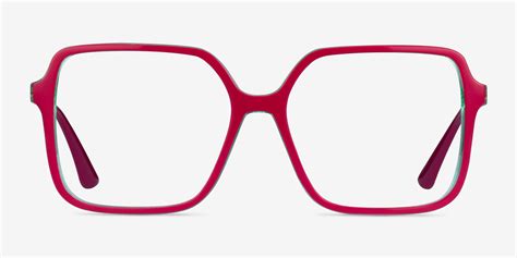 Vogue Eyewear Vo5406 Square Red Green Frame Glasses For Women