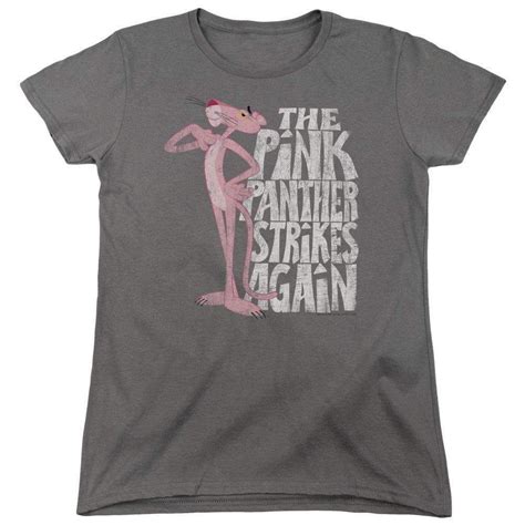 Pink Panther Strikes Again Short Sleeve Womens Tee T Shirts For Women Short Sleeve Shirt