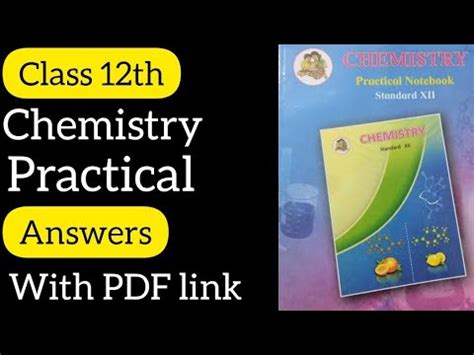 Class Th Chemistry Practical Notebook Answers With Pdf Link Youtube