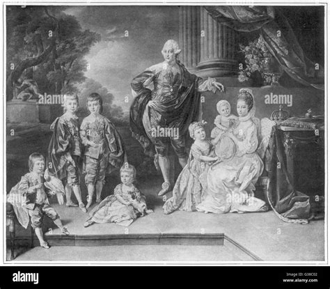 George Iii Of England With Queen Charlotte And His Six Eldest Children