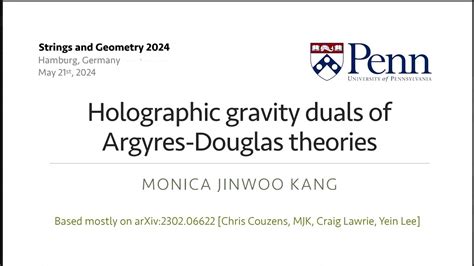 Monica Jinwoo Kang Holographic Gravity Duals Of Argyres Douglas