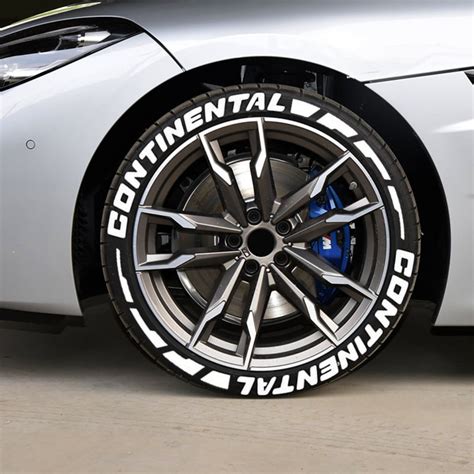 Permanent Continental Tire Lettering Stickers 125 Letters For 14 To 22