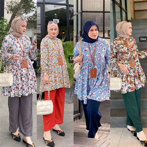 Jual Setelan Polos Viral Crinkle Air Flow One Set Kimono Polos