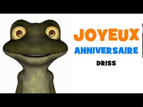 JOYEUX ANNIVERSAIRE DRISS YouTube