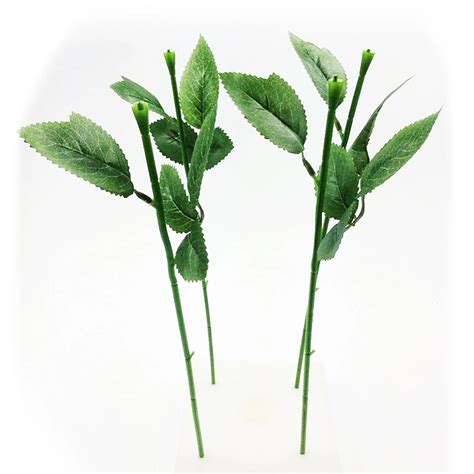 Artificial Flower Stalk Flower Stem Flower Stem With Leaves Accessories