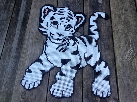 Perler Bead Tiger Template