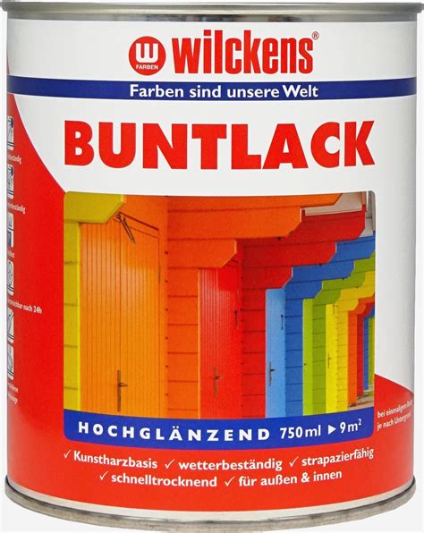 Wilckens Kunstharz Buntlack für Innen und Außen hochglänzend 750 ml