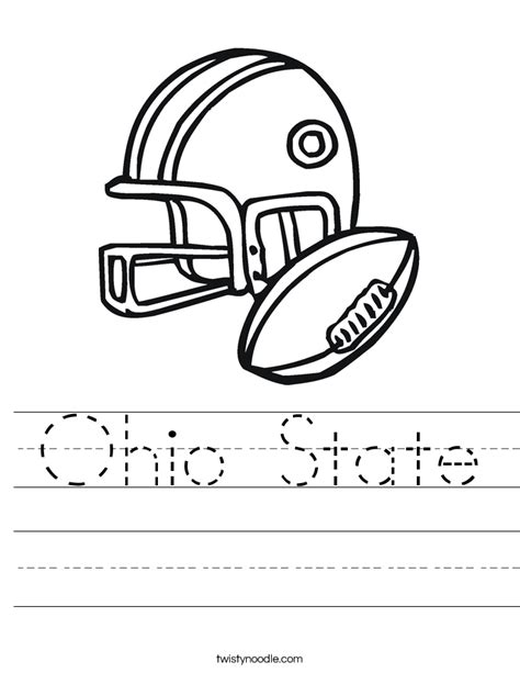 Ohio State Buckeyes Coloring Pages - Coloring Home