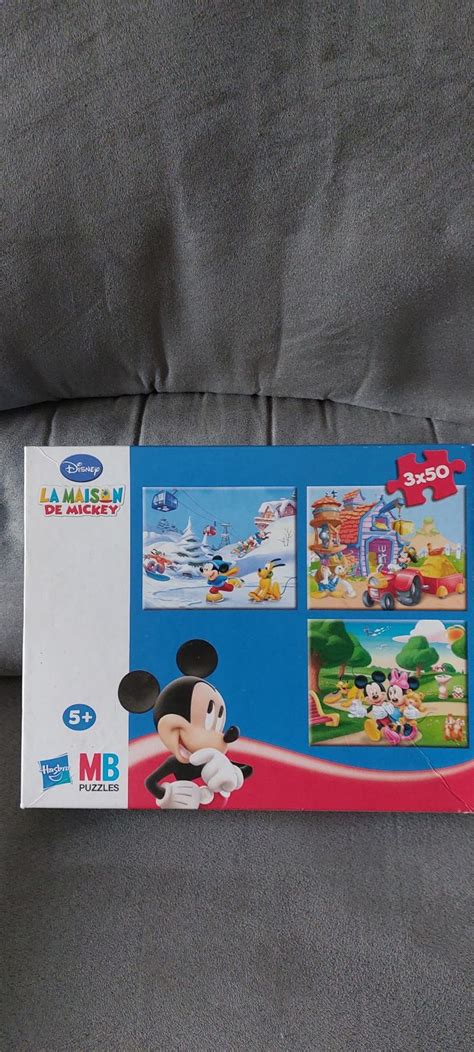 Boîte de 3 puzzles la maison de Mickey Disney Beebs