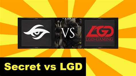 Dota 2 Secret Vs LGD The Frankurt Major Game 1 YouTube