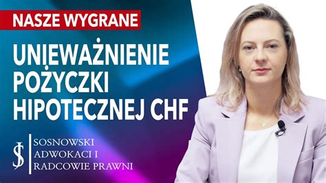 Po Yczka Hipoteczna A Nie Kredyt We Frankach Pko Bp Uniewa Niona Po