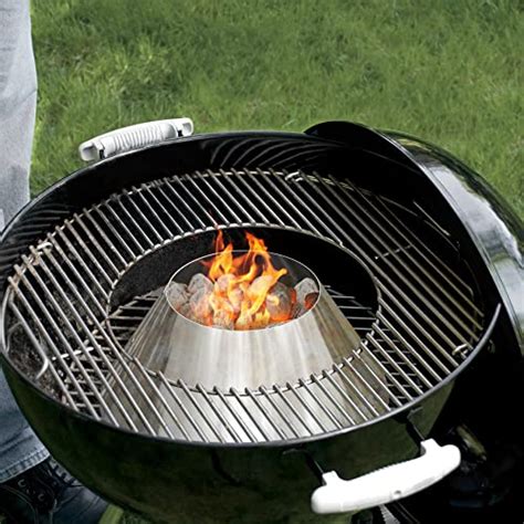 Only Fire Stainless Steel Charcoal Briquet Holder Bbq Whirlpool For Weber Kettle Wsm Smoker