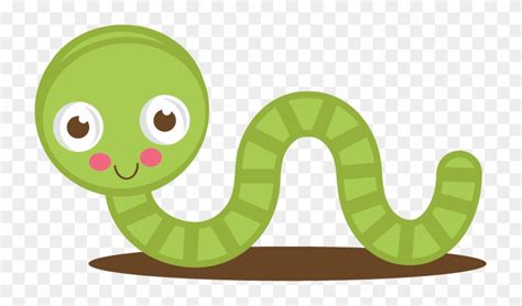 Worm Clipart Cute Animal - Worm Clip Art Free - Free Transparent PNG ...