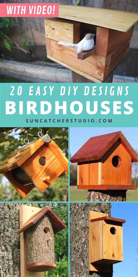 20 Easy Diy Bird House Plans For Beginners In 2021 Bird House Plans