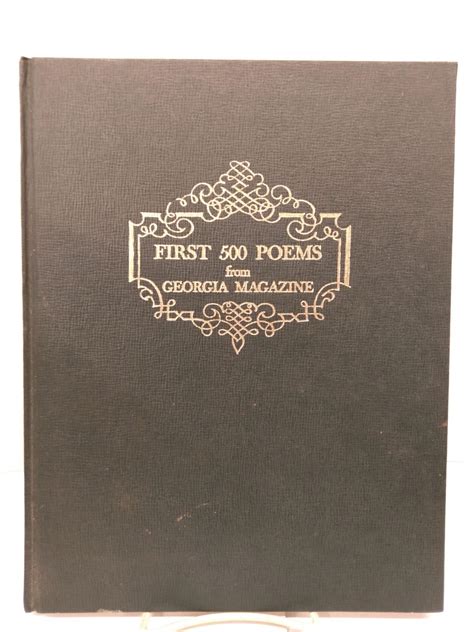 First 500 Poems From Georgia Magazine Limited Edition