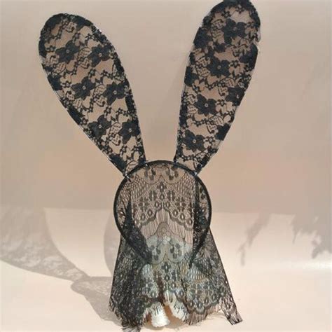 1pc Novelty Mask Bunny Ears Sexy Black Eye Hair Accessories Veil Rabbit