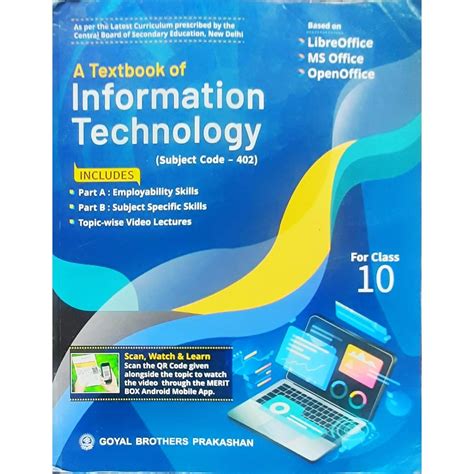 Buy A Text Book Of Information Technology Subject Code 402 For