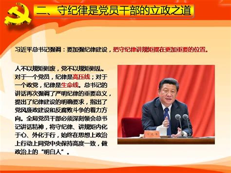 党课：讲政治守纪律讲规矩