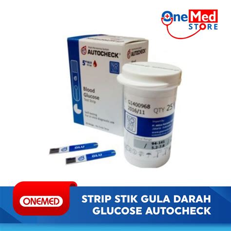 Jual Strip Stik Gula Darah Glucose Autocheck Shopee Indonesia