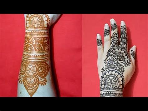 Easy Full Hand Shaded Arabic Bridal Mehndi Designs | Traditional Mehndi ...