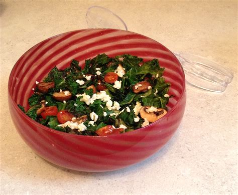 Warm Kale And Feta Salad