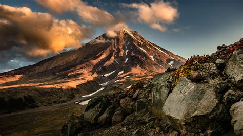 Wallpaper Nature Landscape Mountains Clouds X