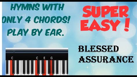 Blessed Assurance Easy Piano Tutorial For Beginners Youtube