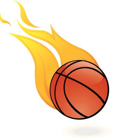 Basketball With Flames Clipart - ClipArt Best