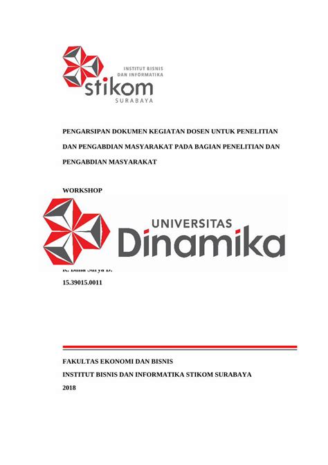 Pdf Pengarsipan Dokumen Kegiatan Dosen Untuk Repository Dinamika Ac