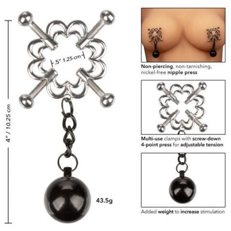 Nipple Play Nipple Grip 4 Point Weighted Nipple Presses Sex Toys At Adult Empire