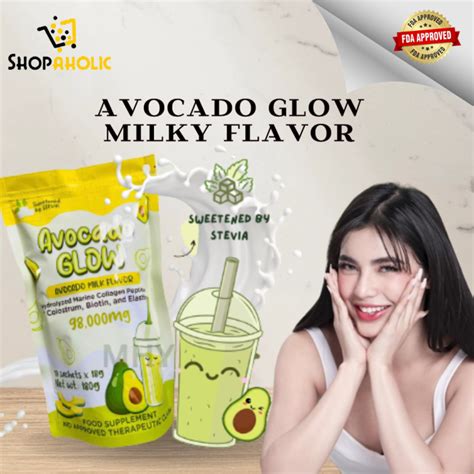 Avocado Glow Milky Flavor 98000mg Hydrolyzed Marine Collagen