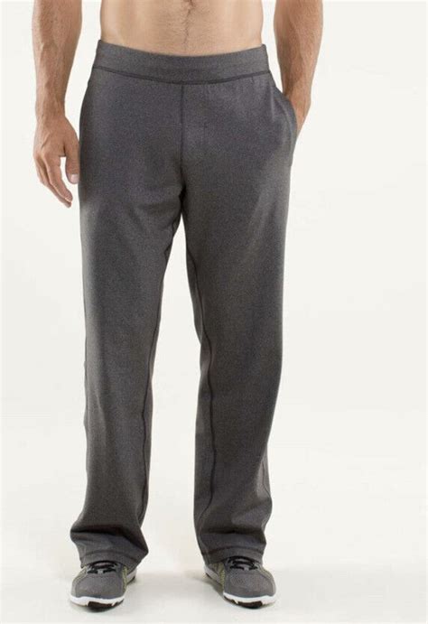 Lululemon Mens Small Kung Fu Heather Gray Stretch Fitness Performance