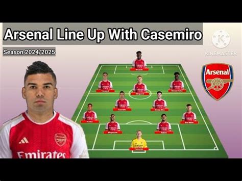 Arsenal Potential Line Up With Casemiro Season From