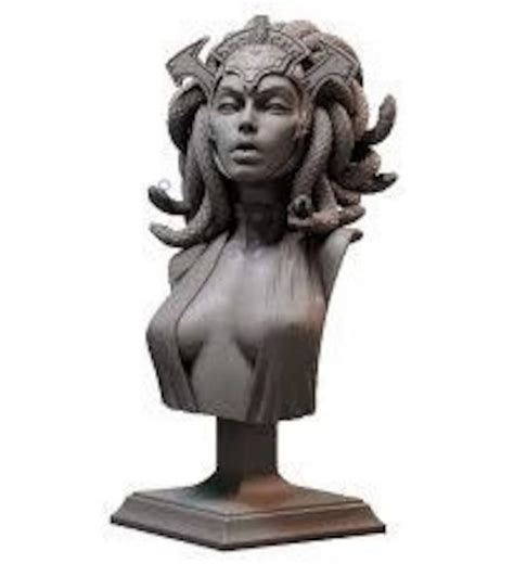 Medusa Bust D Stl File Etsy