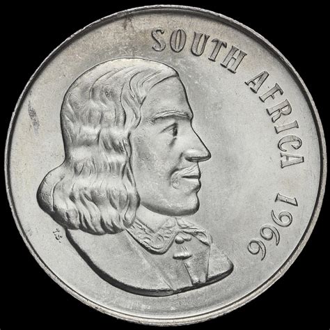 South Africa 1966 Silver 1 Rand