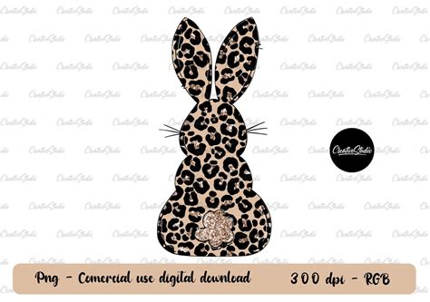 Easter Png Leopard Easter Bunny Png Happy Easter Sublimation Etsy