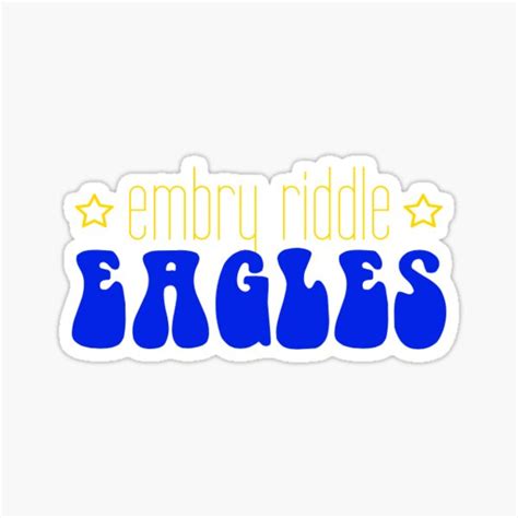 Embry Riddle Eagles Sticker For Sale By Oliviasmith125 Redbubble