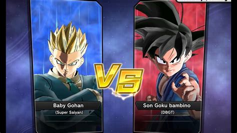 Xenoverse Requested Match Pc Baby Gohan Super Saiyan Vs Goku