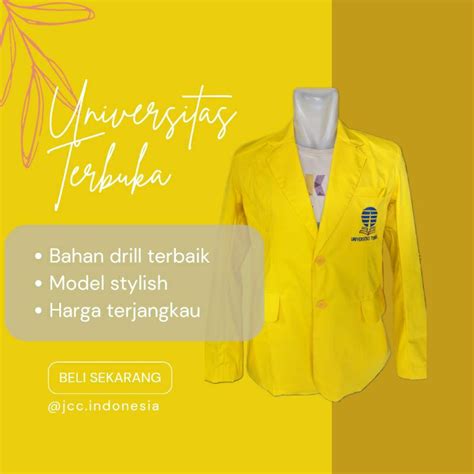 Jual Ready Stock Jas Almamater Universitas Terbuka Jas Ut Jas